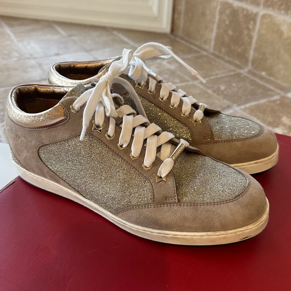 Rose Gold Jimmy Choo Sneaker